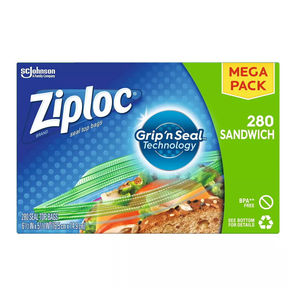 Ziploc Brand Sandwich Bags, 280 Ct